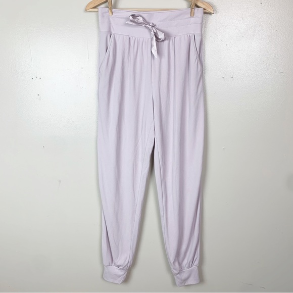 Victoria's Secret Other - VICTORIA’S SECRET Ribbed Drawstring High Waisted Jogger Pants Pajamas Lounge S